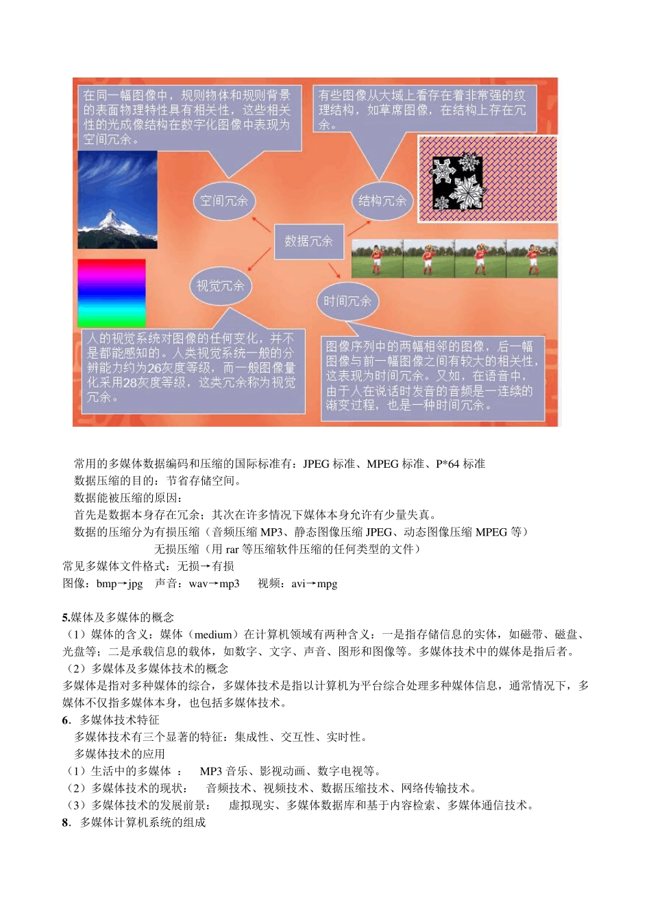 多媒体技术应用基础知识点_第2页
