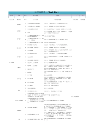 多媒体播放盒电视安卓规范测试点检表
