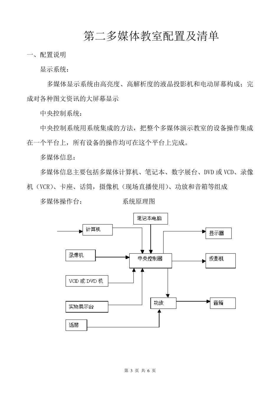 多媒体教室配置及清单_第3页