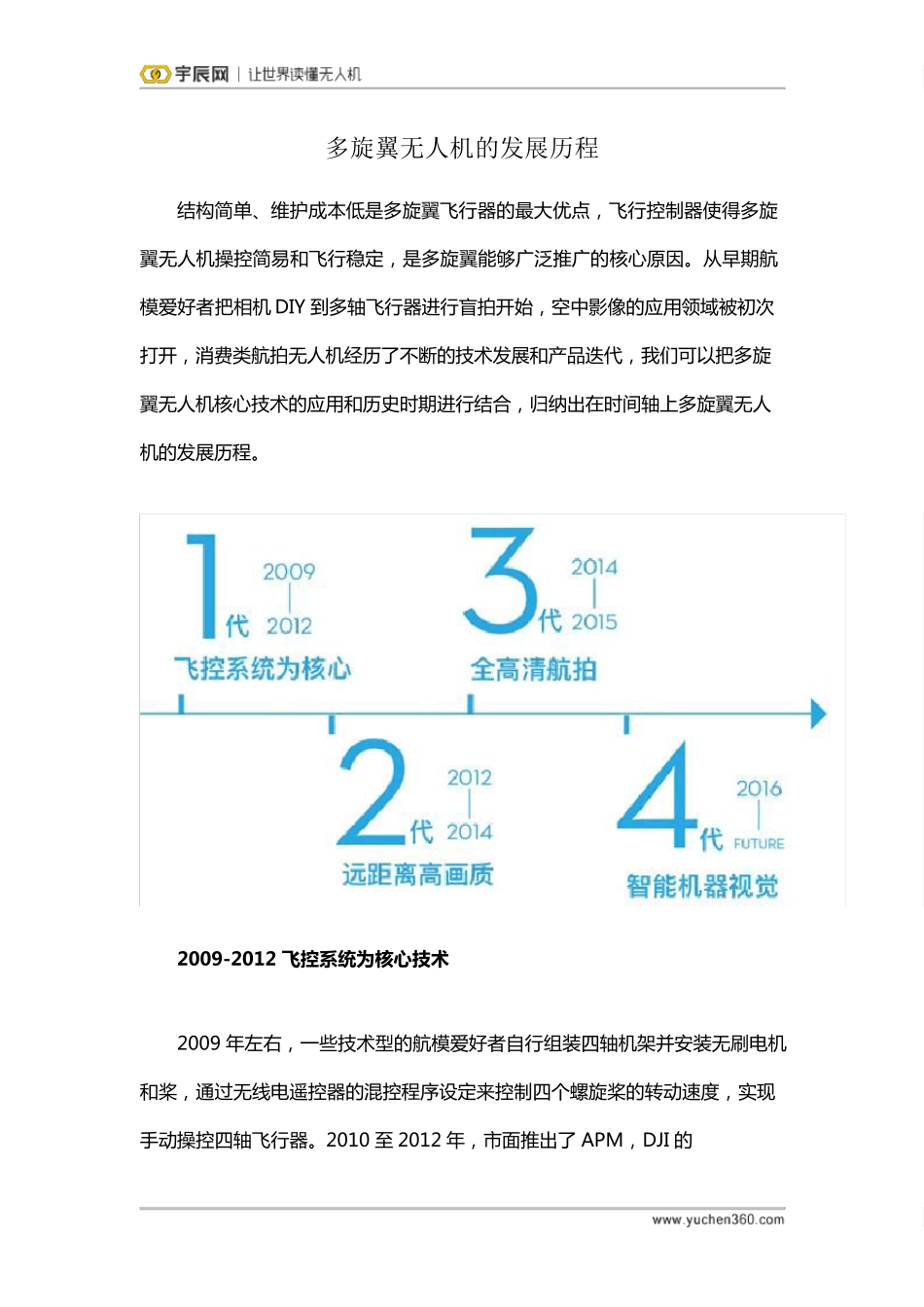 多旋翼无人机的发展历程_第1页