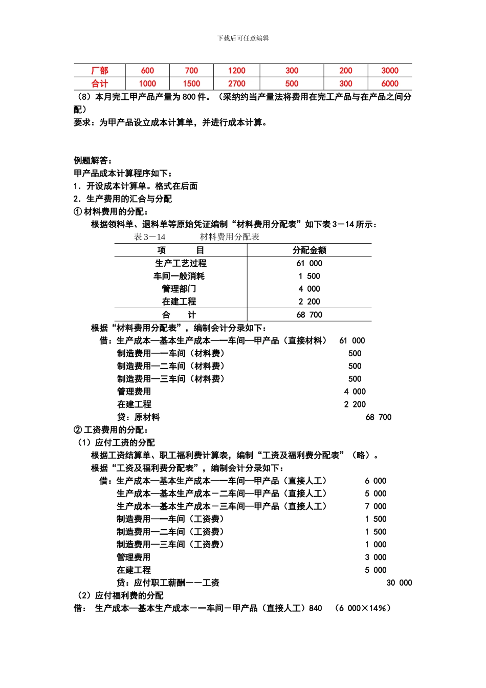 大量大批多步骤生产企业的应用--例解_第2页