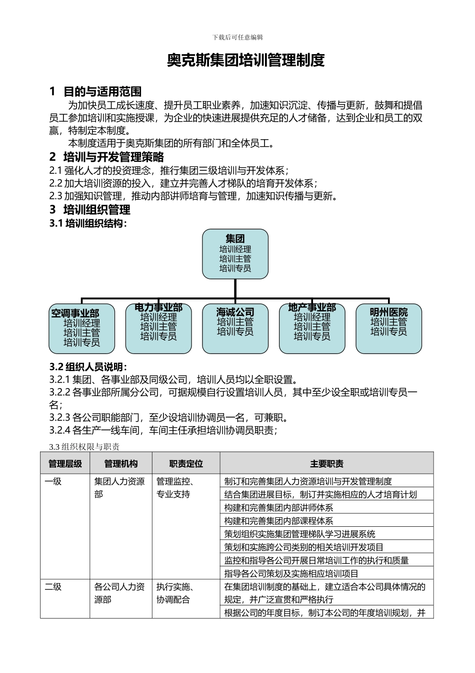 奥克斯集团培训管理制度_第1页