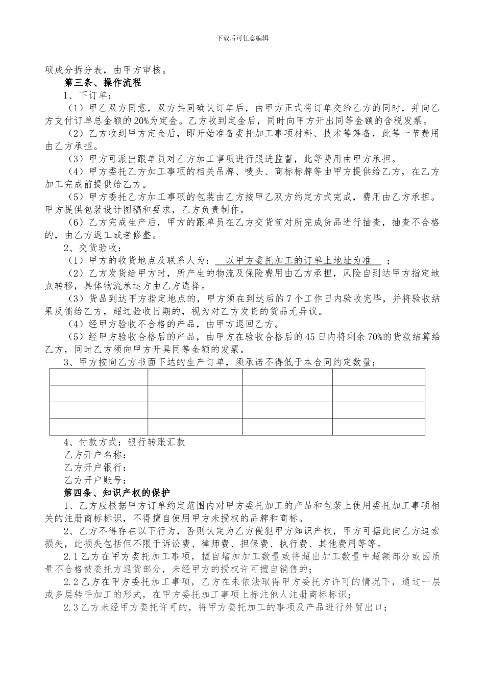 委托代工生产合同-_第2页