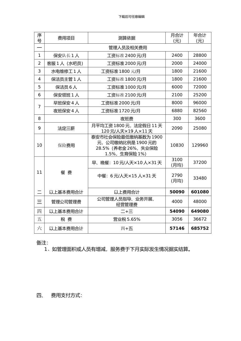 委托管理费用结算协议_第2页