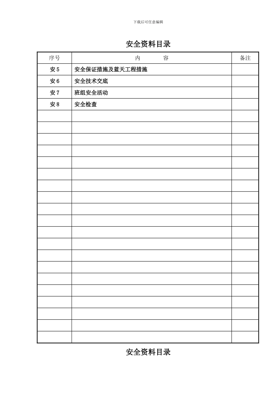 安0、安全资料目录._第2页