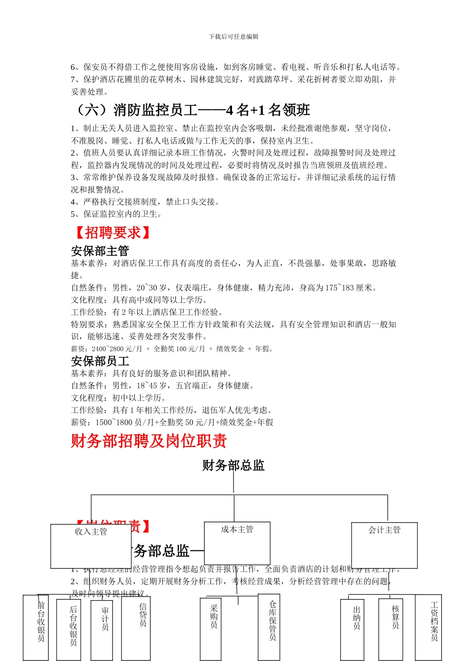 安保部招聘及岗位职责_第3页
