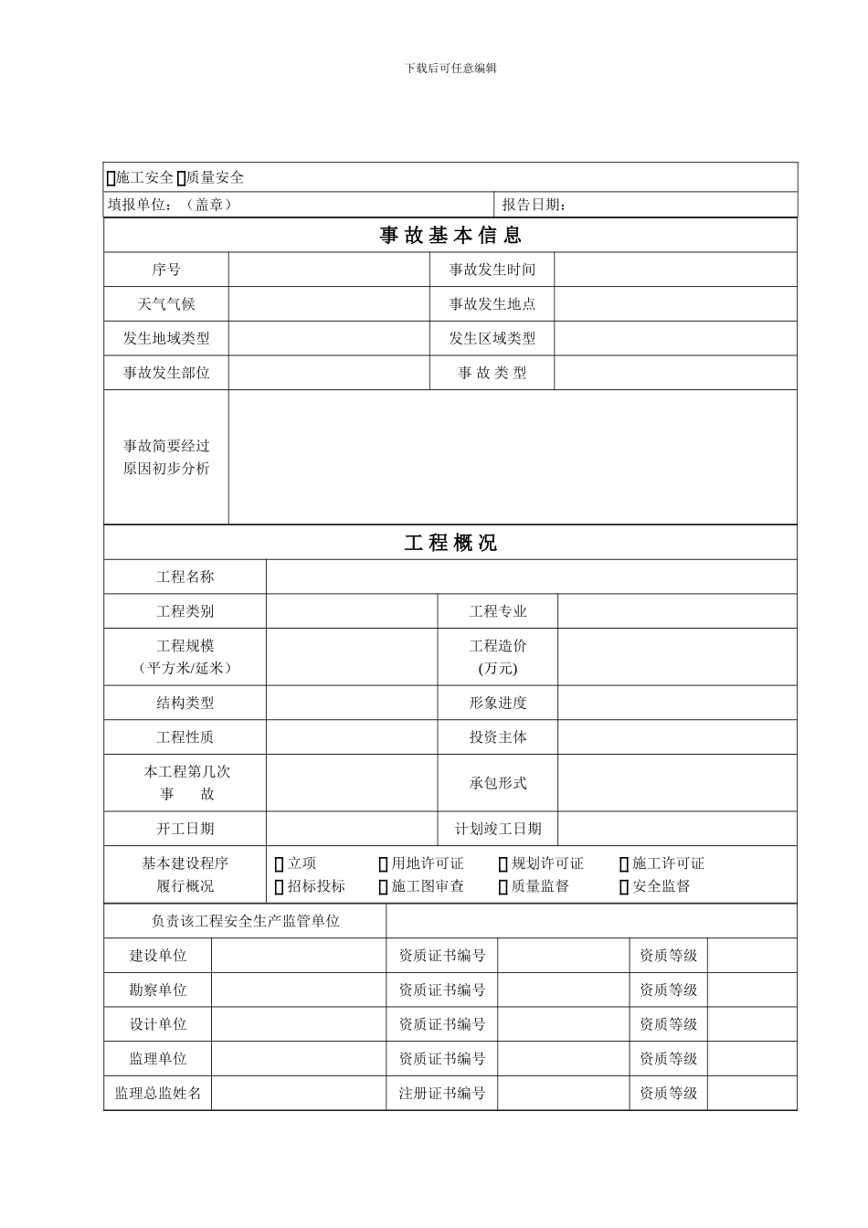 安全事故快报表._第1页