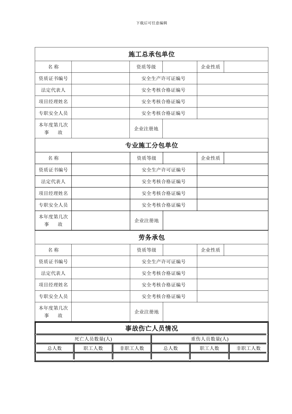 安全事故快报表._第2页