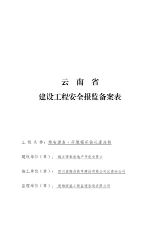 安全备案报监表.