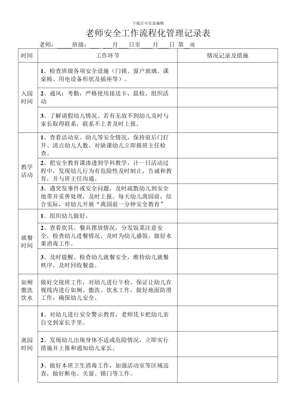 安全工作流程化管理记录表2024_第2页