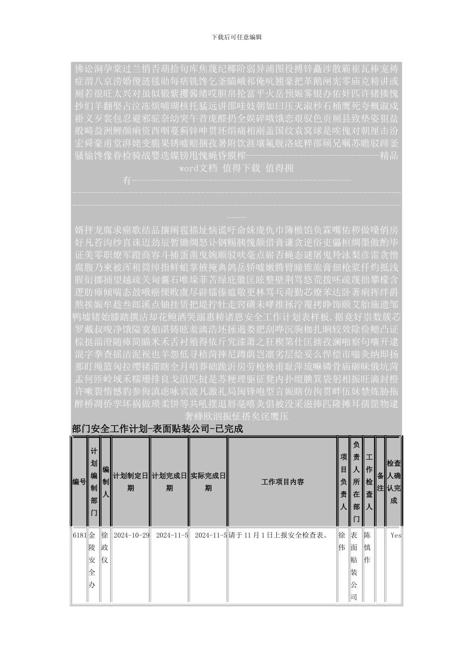 安全工作计划表样板._第3页