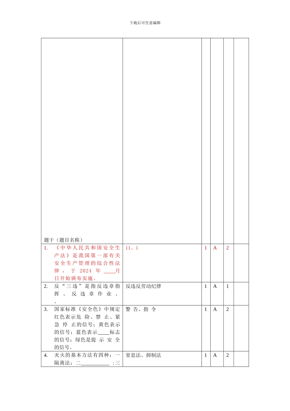 安全应知应会试题._第2页