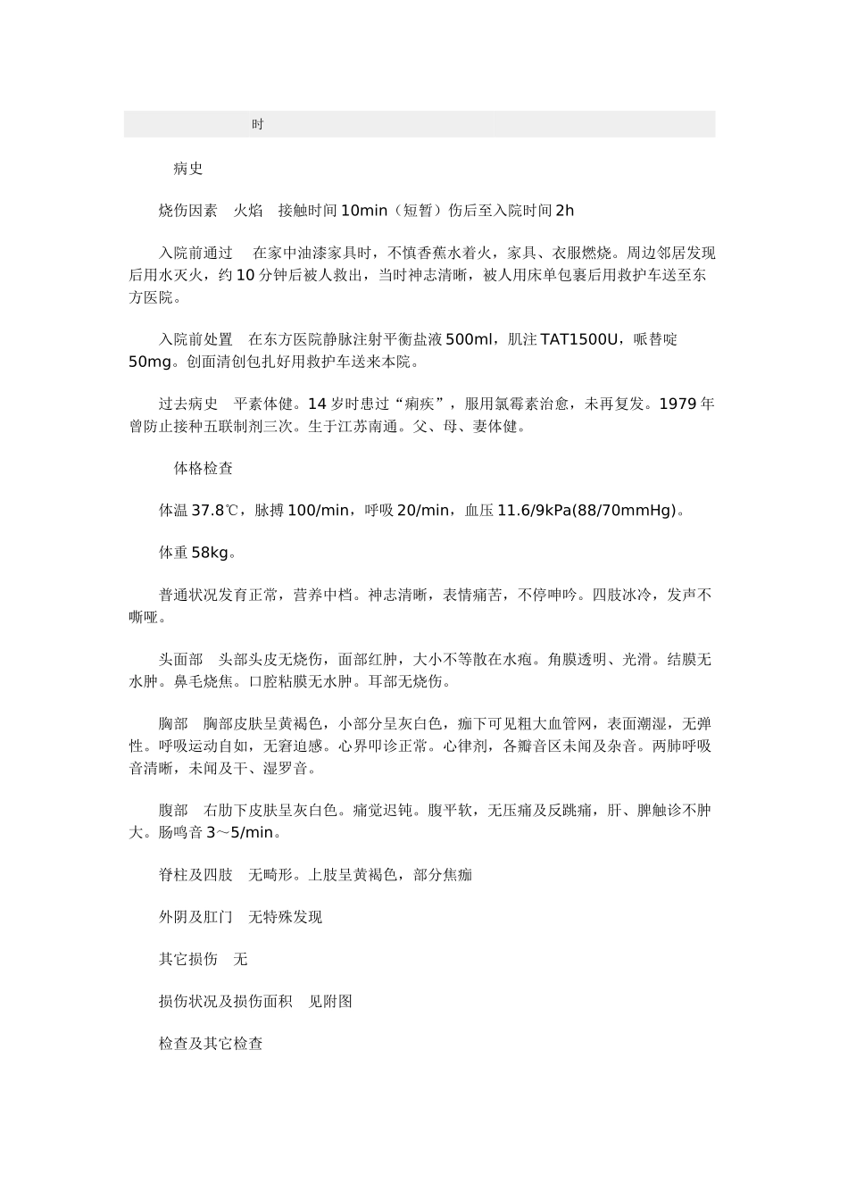 2025年烧伤外科病历实用模板_第2页