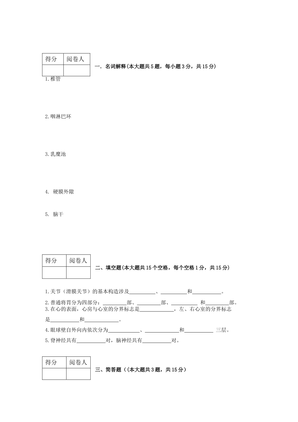 2025年温州医科大学系解练习卷剖析_第1页