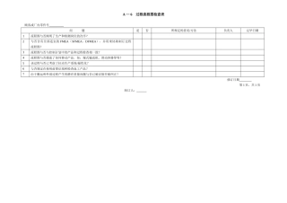 2025年过程流程图检查表
