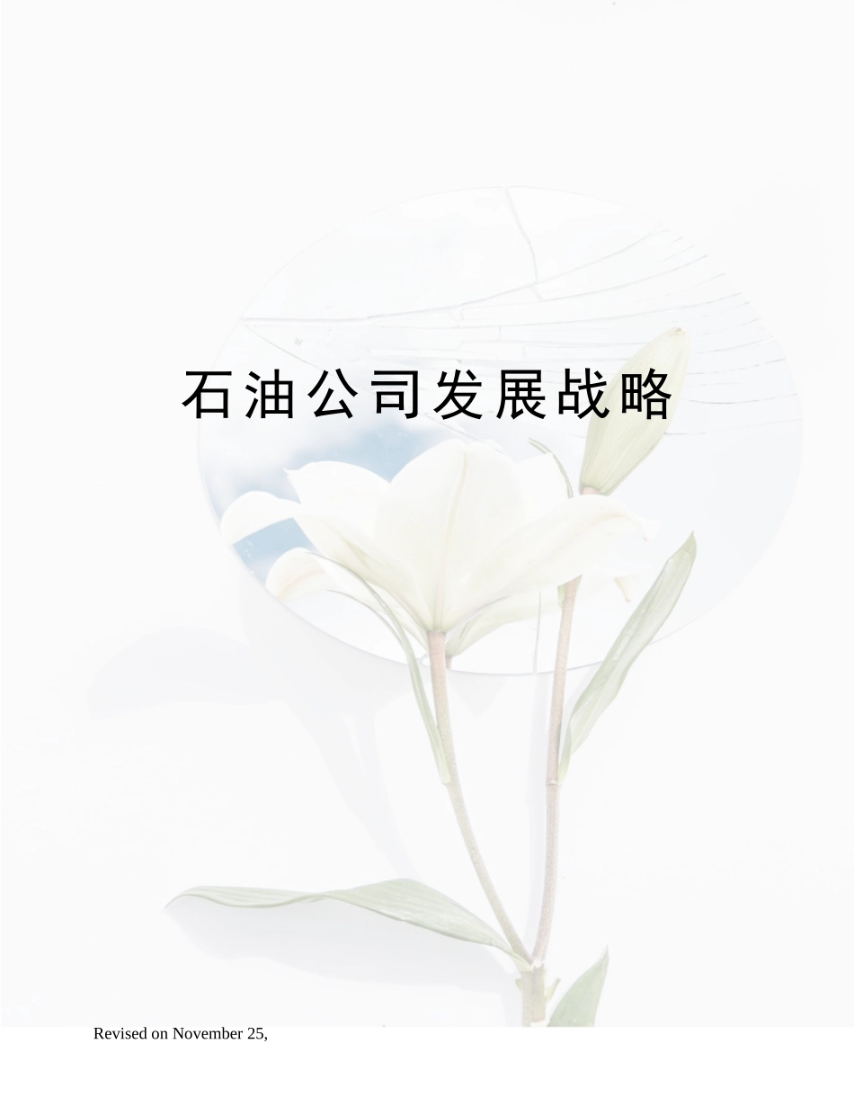 2025年石油企业发展战略_第1页