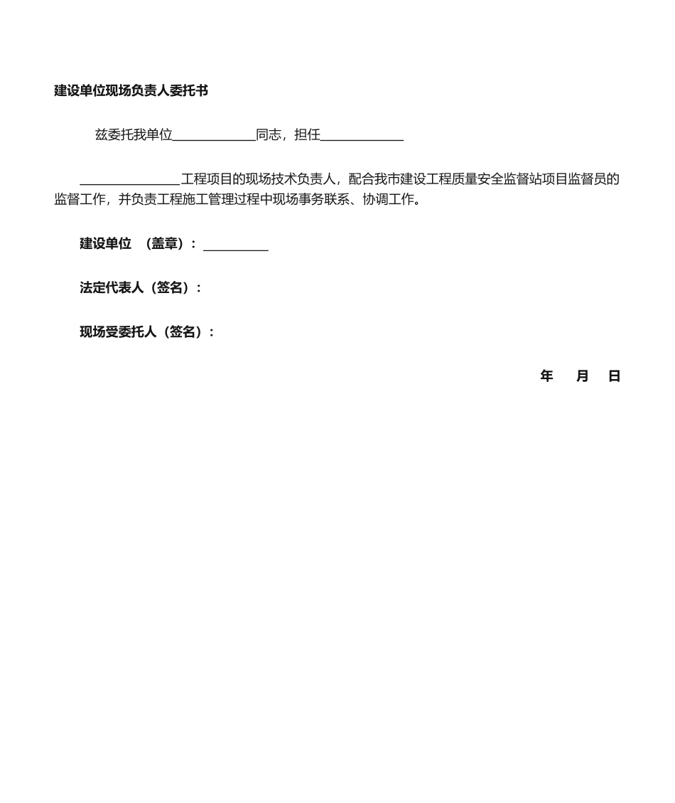 2025年现场委托书_第1页