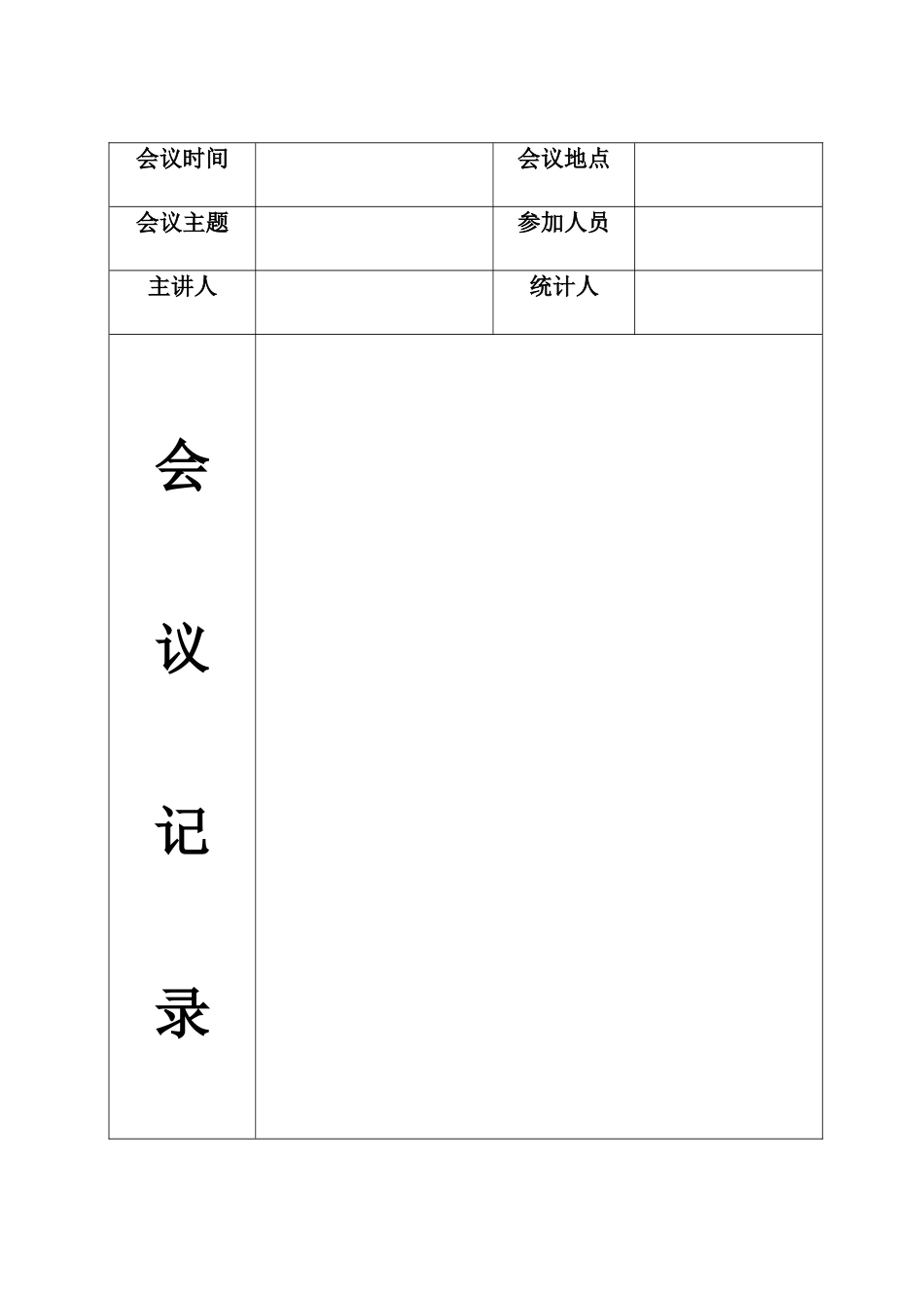 2025年幼儿园园务会议记录表_第2页