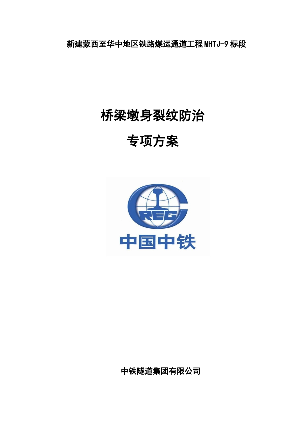 2025年桥梁墩身裂纹防治专项方案_第1页