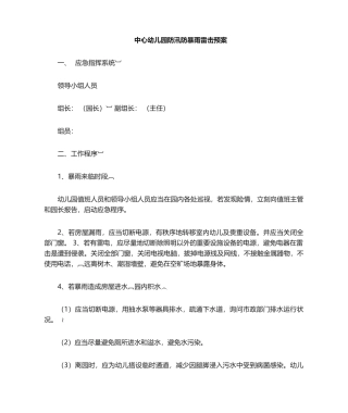 2025年防暴雨应急预案