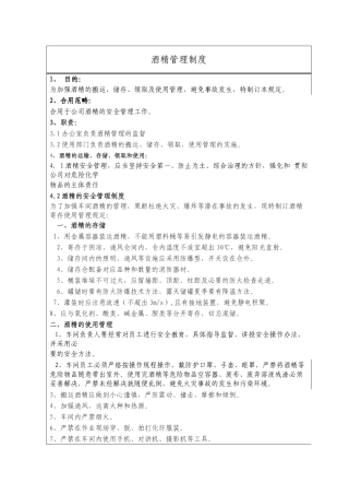 2025年酒精管理制度