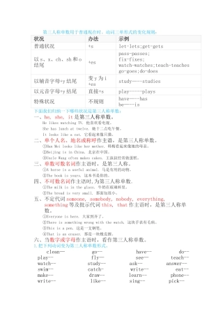 2025年第三人称单数形式