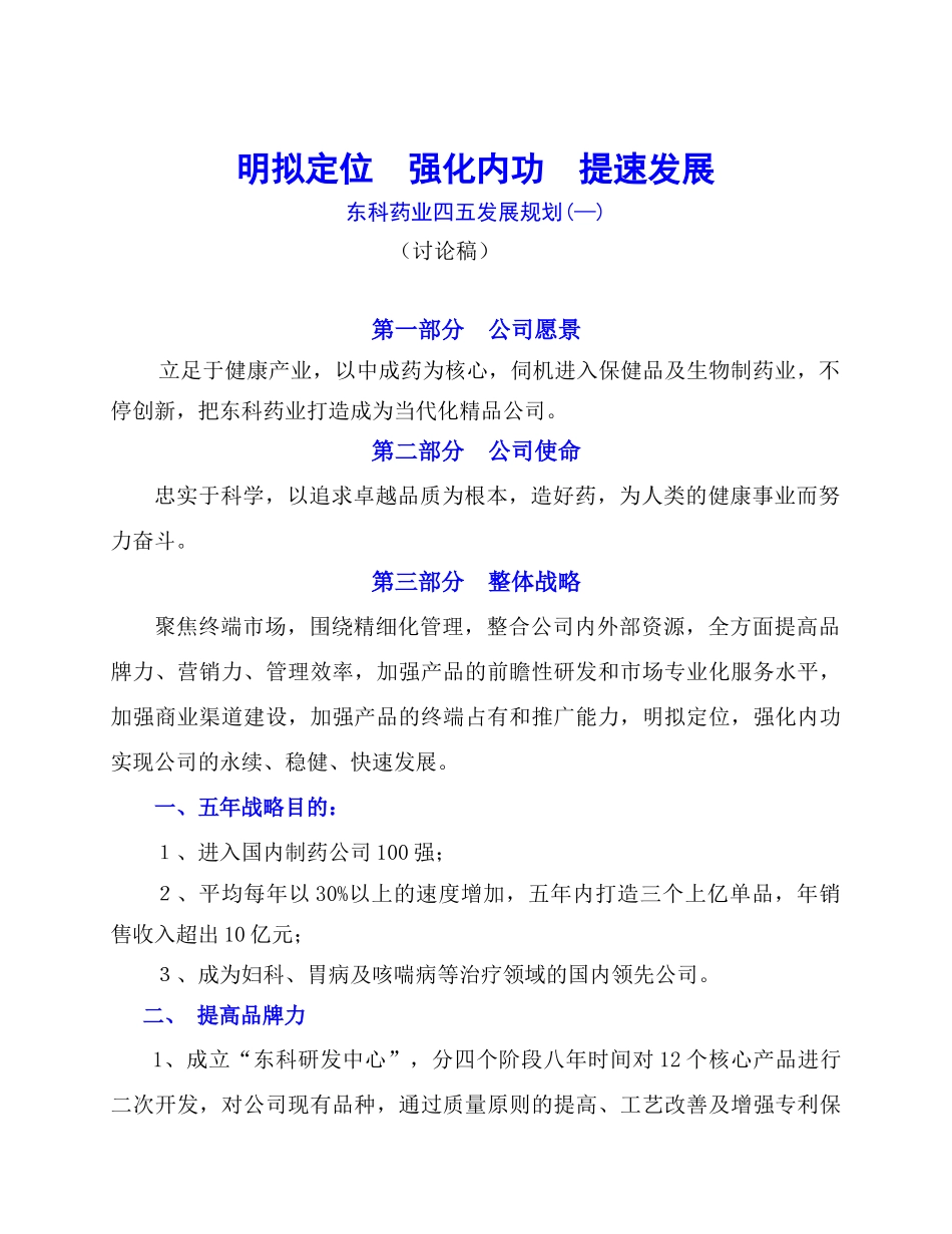 2025年五年战略规划_第1页