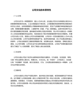 2025年企业文化的本质特征