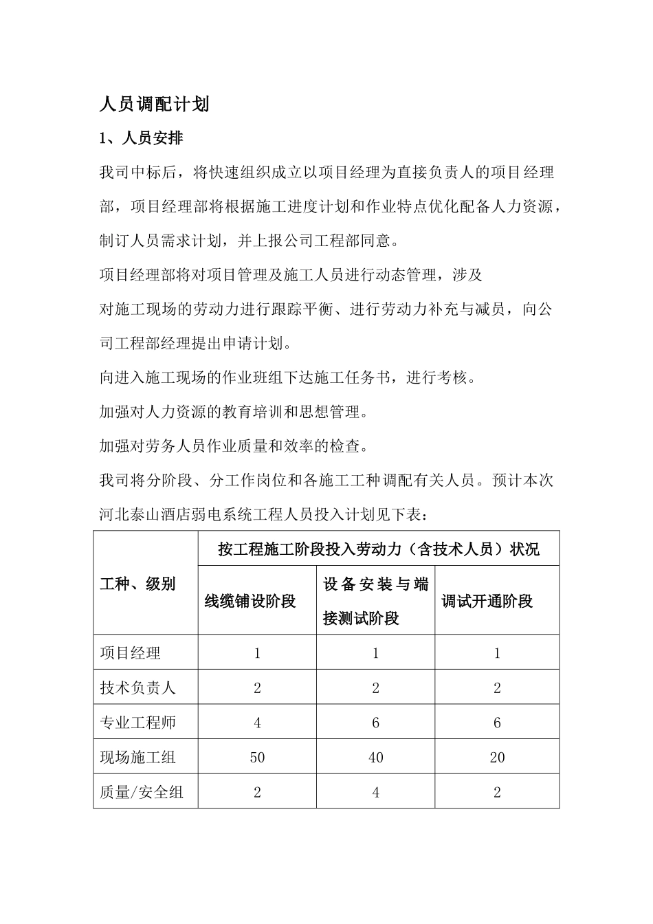 2025年项目人员安排方案_第1页