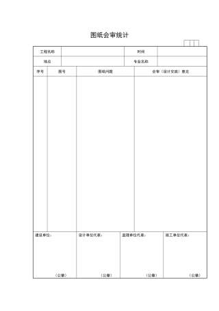 2025年图纸会审记录