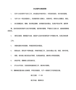 2025年精神科护士岗位职责