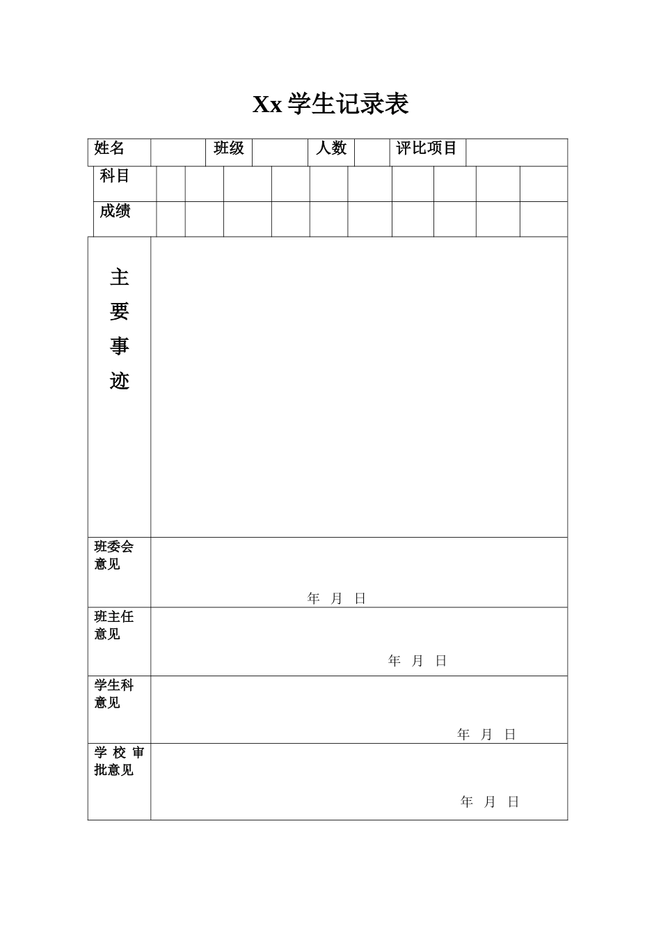 2025年优生登记表_第1页