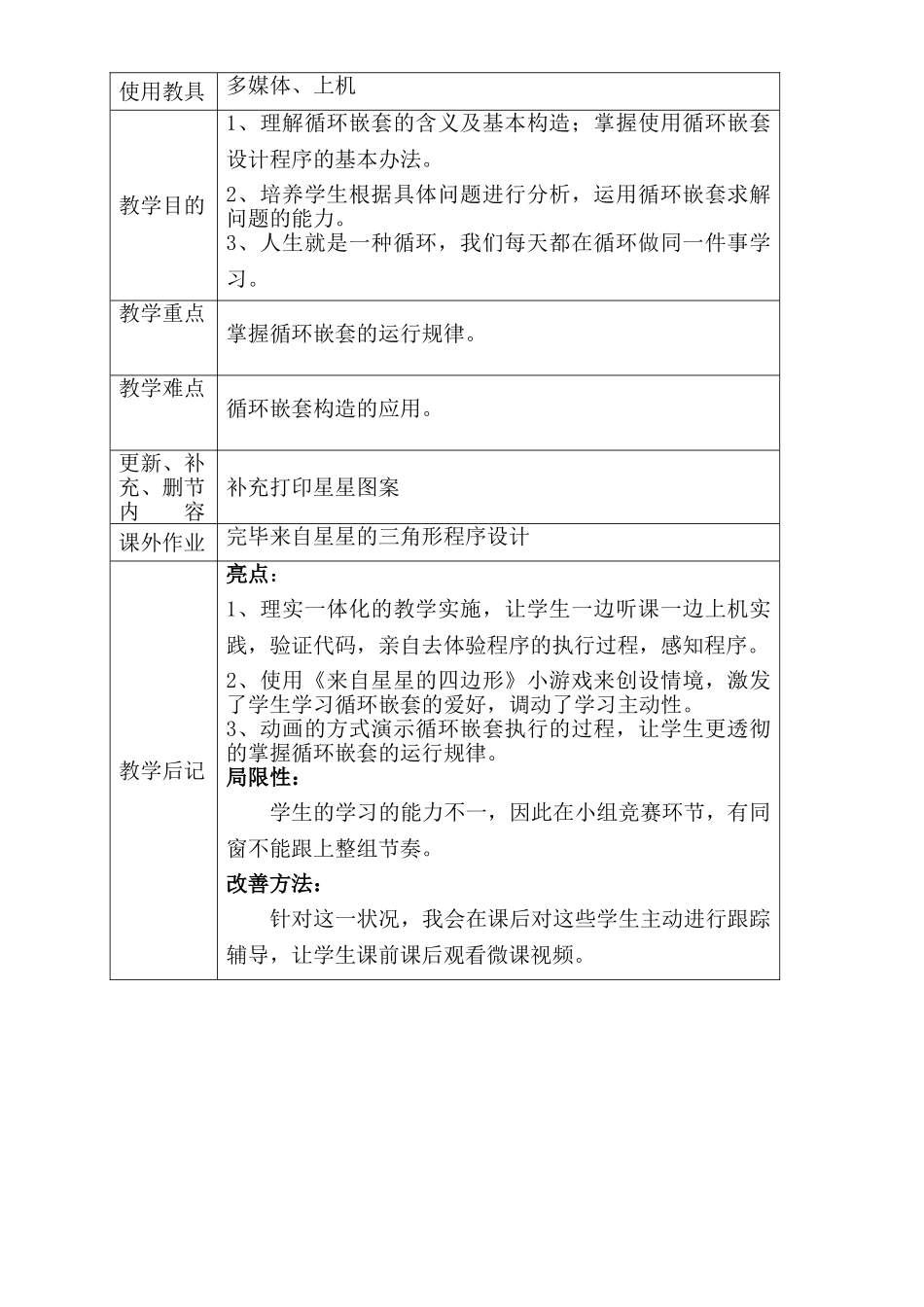 2025年循环嵌套教案_第2页