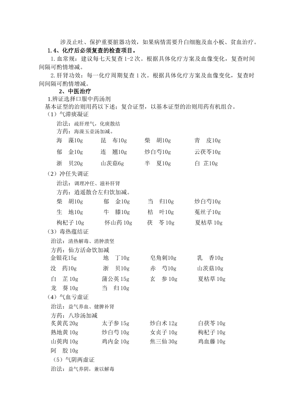 2025年乳腺癌化疗中医治疗临床路径_第3页