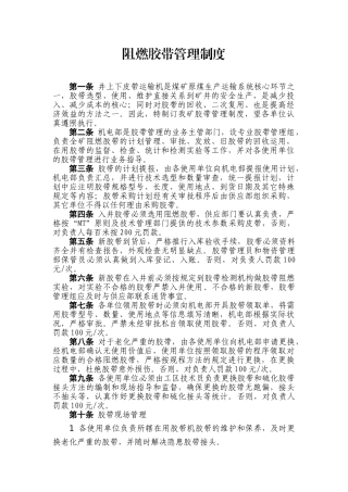 2025年阻燃胶带管理制度