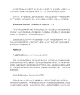 2025年方法检出限计算方法