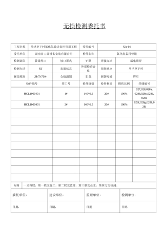 2025年无损检测委托书