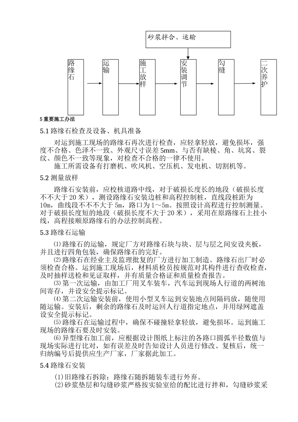 2025年路缘石专项施工方案_第2页