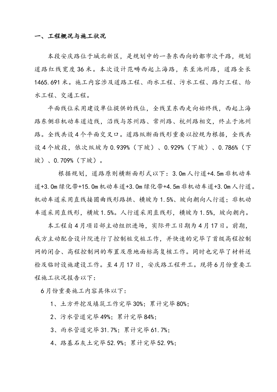 2025年市政道路施工月报_第2页