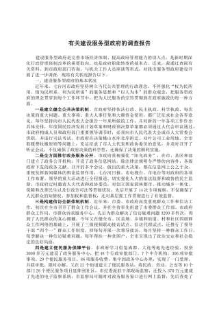 2025年建设服务型政府调查报告