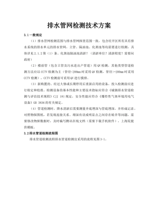 排水管网检测技术方案