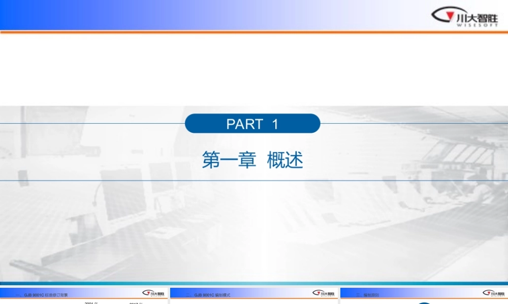 GJB9001C质量管理体系要求——培训专题培训课件