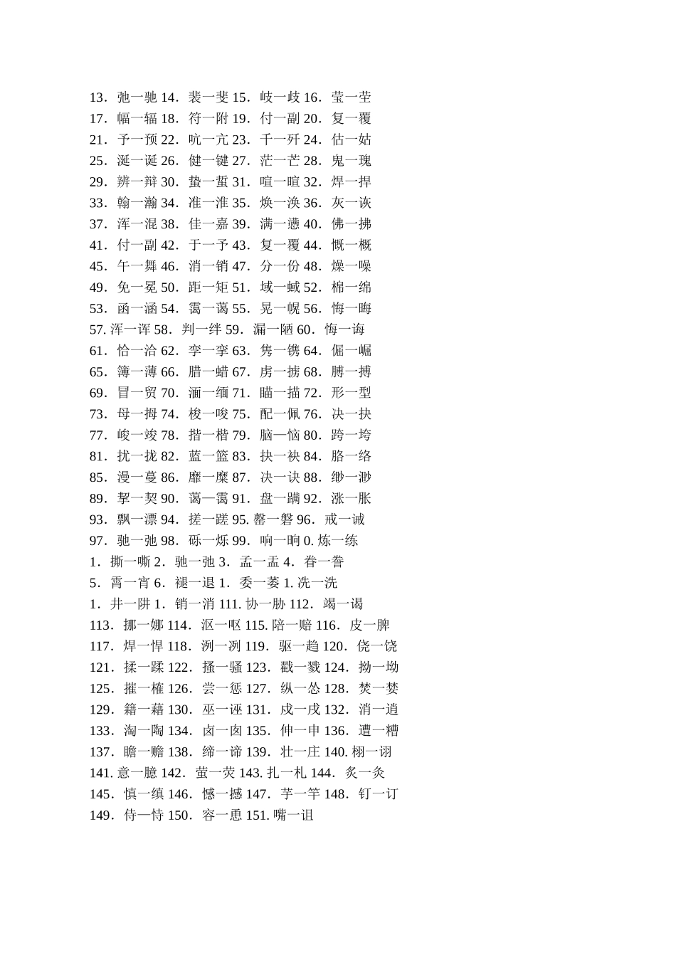 高考语文专题复习 改正错别字（六）_第2页
