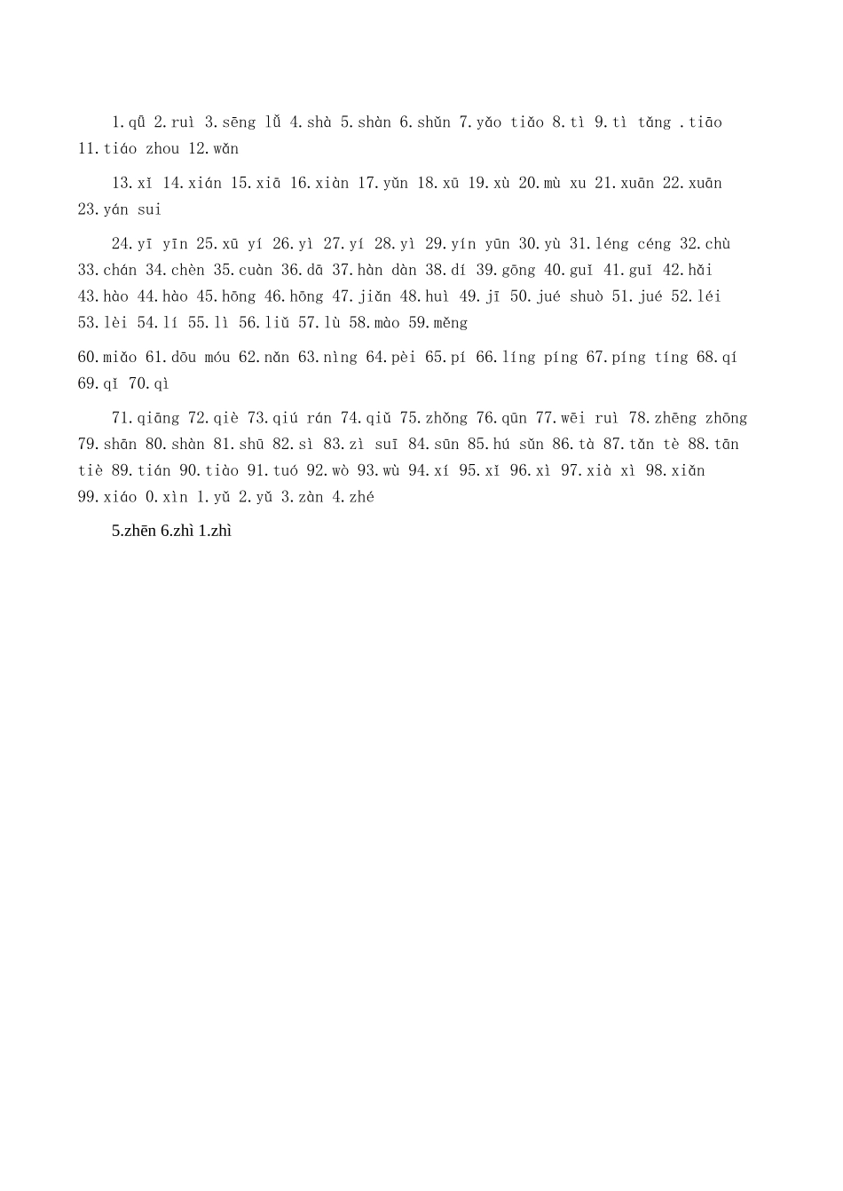 高考语文专题复习 汉语拼音注音误读字（四）_第2页