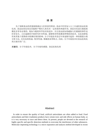 食品抗氧化剂及其辐照产物中的分离分析研究