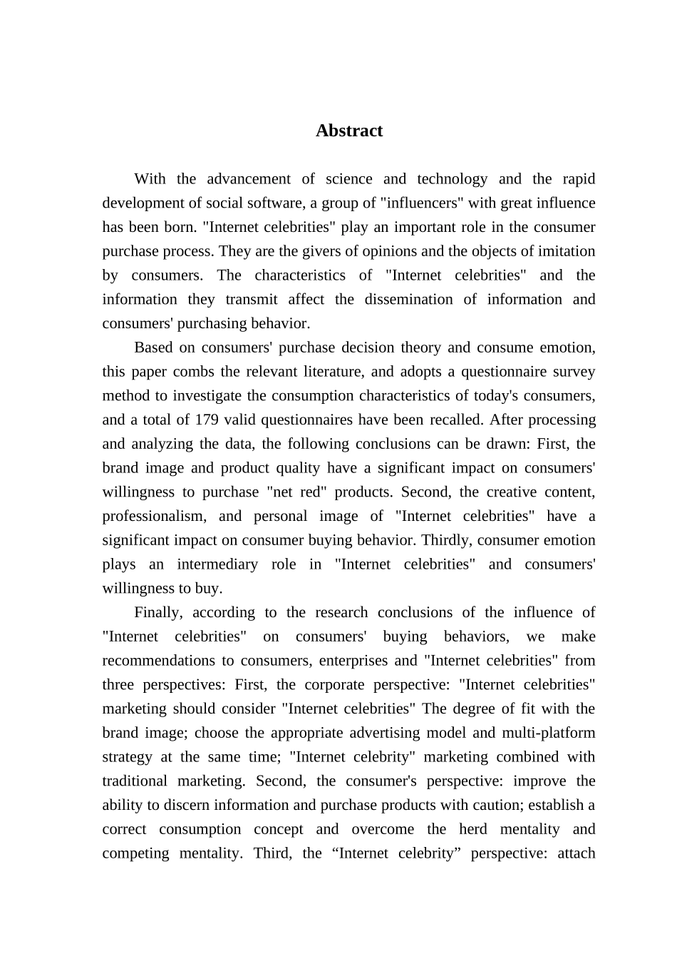 市场营销网红对大学生购买行为的影响研究_第3页