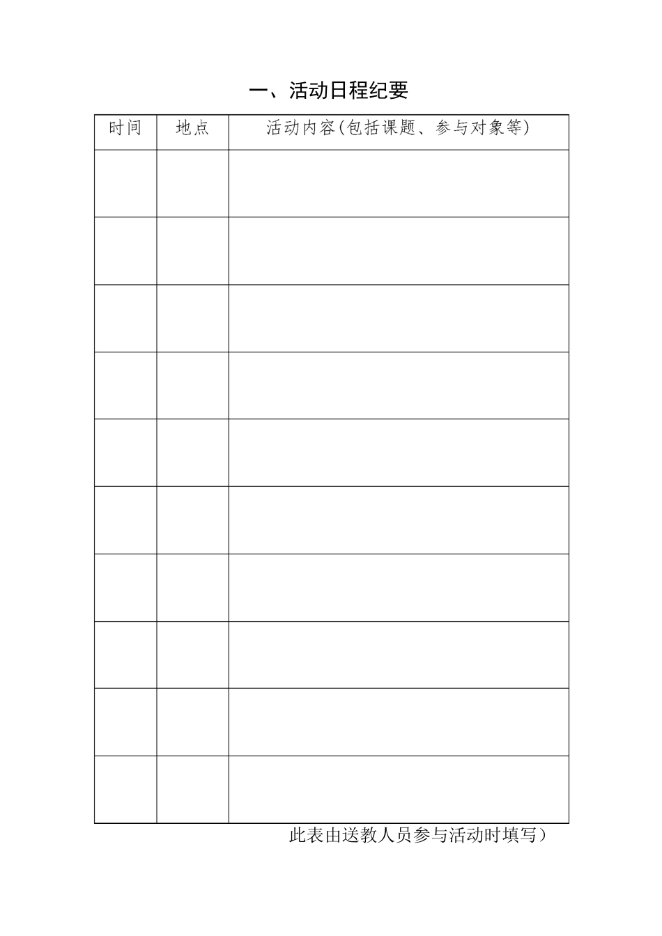 教师“送教下乡”活动记录表_第3页