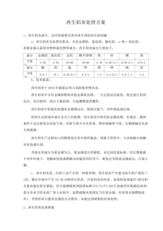 铝灰处理方案(对外版本)