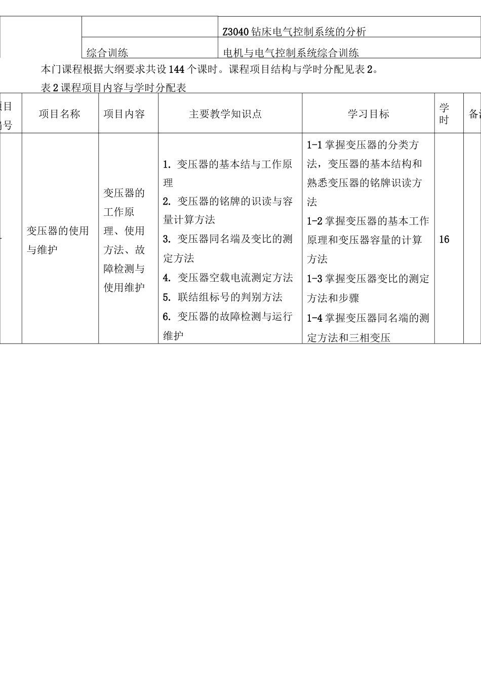 电机与电气控制技术”课程标准_第3页