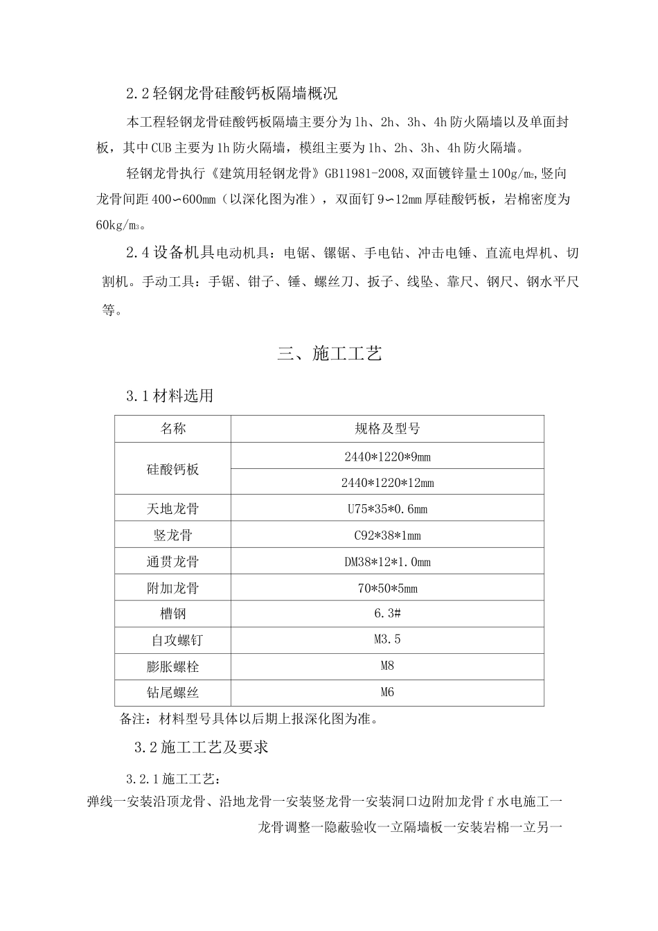 硅酸钙板方案要点_第3页